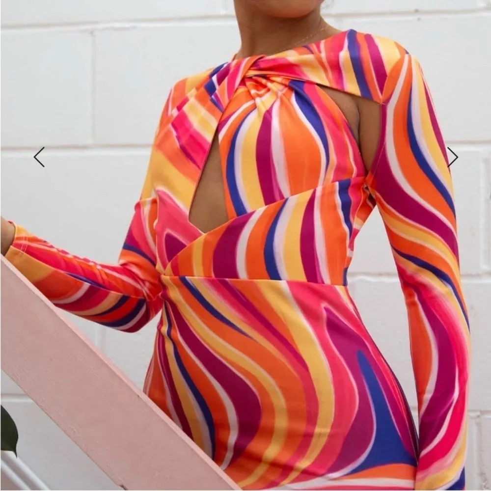 YAURA Women’s Ekua Dress in Kaleidoscope Print